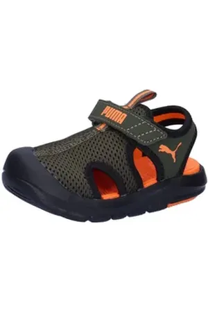 PUMA Kleinkinder Sandale Fun Racer Sandal Mesh V Inf 401576 Sandale grün|orange 22 EU
