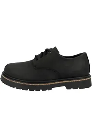 Birkenstock Highwood Lace Low geöltes Leder Unisex Erwachsene Schnürschuh schwarz 40 EU