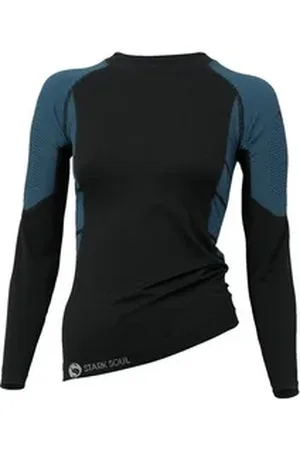 STARK SOUL ® Funktionsshirt Funktionsshirt Long Sleeve, Damen, Langarm blau|schwarz S/M