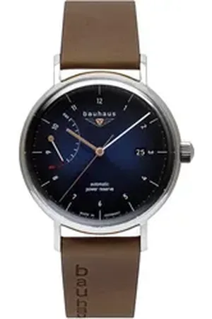 Bauhaus Automatikuhr Edition, Power Reserve 2160-3, Armbanduhr, Herrenuhr, Datum, Made in Germany braun