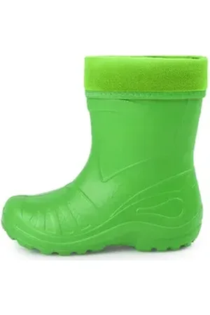 Ladeheid Thermo Regenstiefel KL050 Gummistiefel Kinder gefüttert bequem und leicht grün 27 EU