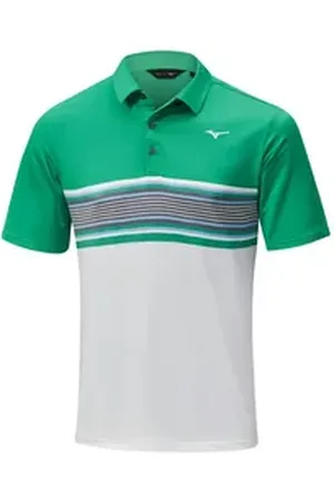 Mizuno Poloshirt Golf Polo Quick Dry Oceanic Grün-Weiß Herren XL XL