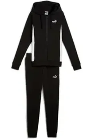 PUMA Trainingsanzug HOODED SWEAT SUIT TR CL (2-tlg) schwarz XL