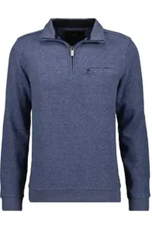 Ragman Stehkragenpullover blau 58