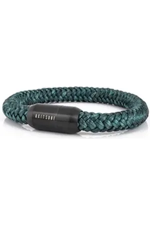 Akitsune Armband Portus Segeltau-Armband Schwarz-Grün 22cm 22cm