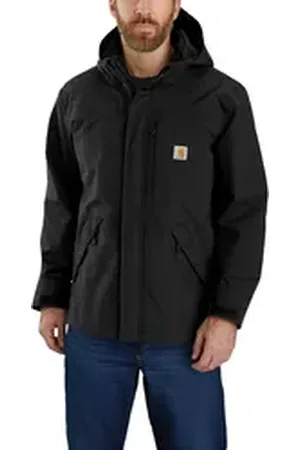 Carhartt Regenjacke Herren Regenjacke Shoreline schwarz M