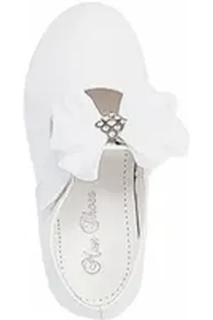 familytrends Ballerina Klettschuh mit praktischem Klettverschluss weiß 21 EU