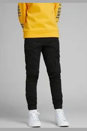 JACK & JONES Junior Cargohose JPSTPAUL JJFLAKE AKM 542 schwarz 176