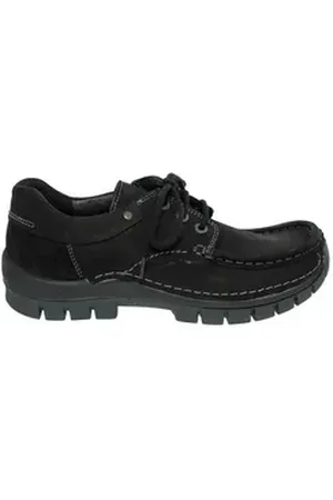 Wolky Fly Halbschuh, Oiled nubuck, black 0472616-000 Schnürschuh schwarz 41 EU