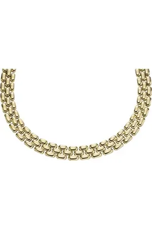 Fossil Kette ohne Anhänger Schmuck Geschenk Edelstahl Halskette Arden, JF04783710 gelb|goldfarben
