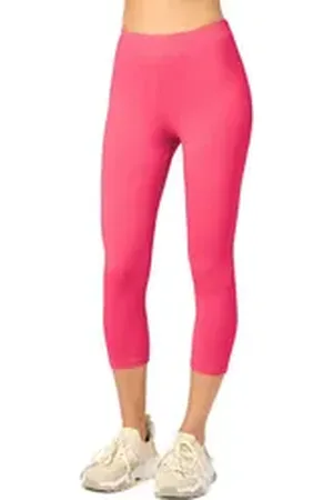 Merry Style Leggings Caprihose Damen 3/4 Hose MS10-199 (1-tlg) aus Baumwolle rosa 4XL