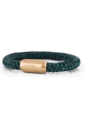 Akitsune Armband Portus Segeltau-Armband Gold-Grün 20cm 20cm