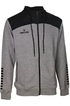 Derbystar Sweatjacke Kinder Kapuzen-Sweatjacke Ultimo v23 grau|schwarz 152