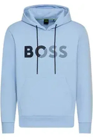 HUGO BOSS Kapuzensweatshirt Soody Tape Logo mit modischen Logo-Print blau XL