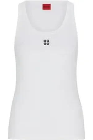 HUGO BOSS Blusentop Datamia 10258222 01 weiß XXL