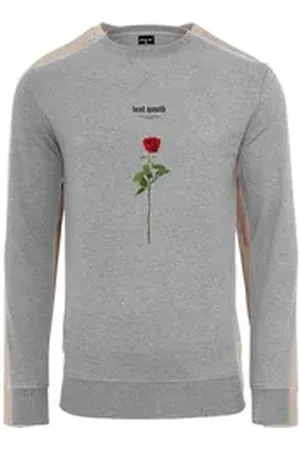 Mister Tee MisterTee Rundhalspullover MisterTee Herren Lost Youth Rose Crewneck (1-tlg) grau M