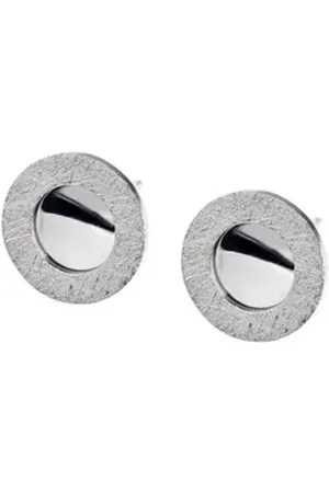 ERNSTES Paar Ohrstecker poliert / gekratzt