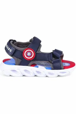Marvel The Captain America Sandale Jungen Sport Sandalen mit Klettverschluss Gr. 25 - 32 blau 30 EU
