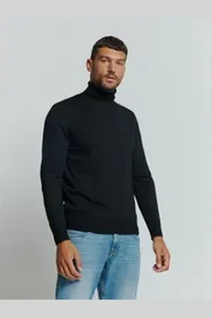 No Excess Rollkragenpullover Rollkragenpullover blau XXL