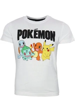 Pokemon POKÉMON Print-Shirt Pokemon Pikachu and Friends Kinder T-Shirt Kurzarm Shirt Gr. 110 bis 152, 100% Baumwolle weiß 134/140