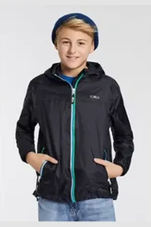 CMP Regenjacke KID JACKET RAIN FIX HOOD für Kinder grau 128