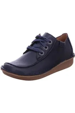 Clarks Freizeit Schnürer für Damen in blau blau Schnürschuh (1-tlg) blau 39 EU