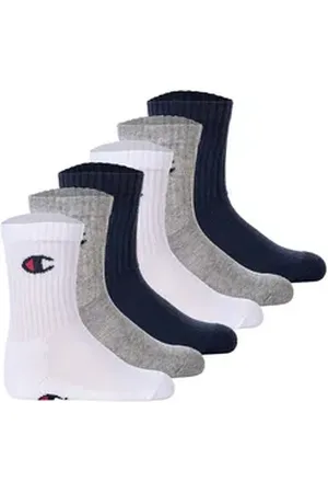 Champion Freizeitsocken Unisex Socken 6er Pack Baumwollmischung (Packung, 6er Pack) blau|grau 31-34