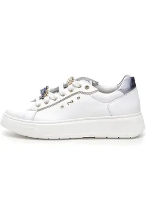 Nero Giardini Damen Sneaker Schnürschuh weiß 39 EU