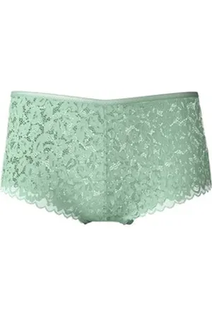 Calida Hüftpanty Natural Comfort Lace Damen (1-St) blau S (40/42)