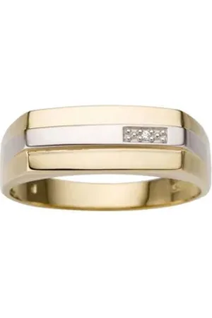 Firetti Goldring Schmuck Geschenk Gold 333 Herrenring Goldring Siegelring, mit Brillant gelb|goldfarben|silberfarben 21