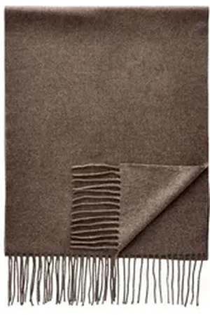 Next Schal Gewebter Schal mit Wollanteil, (1-St) braun