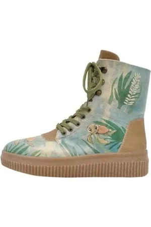 Dogo Damen Damen Future Boots Explore 36 Damen Future Boots Vegan Dam Schnürboots Vegan blau|braun 41 EU