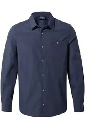Craghoppers Langarmshirt - Kiwi Ridge LS Shirt Herren Hemd UV Outdoorhemd, navy XXL