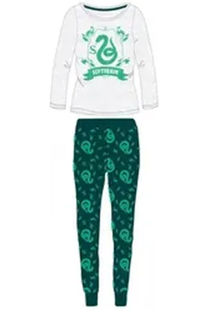 Harry Potter Pyjama Mädchen Pyjama, Gryffindor oder Slytherin, Lang (Set, 2 tlg) grün 158/164