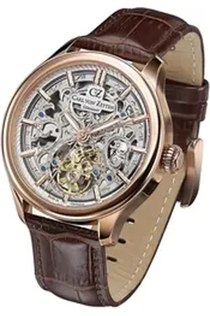 CARL VON ZEYTEN Automatikuhr St. Georgen CVZ0014RSLS, Armbanduhr, Herrenuhr, Saphirglas, Made in Germany, Mechanische Uhr braun