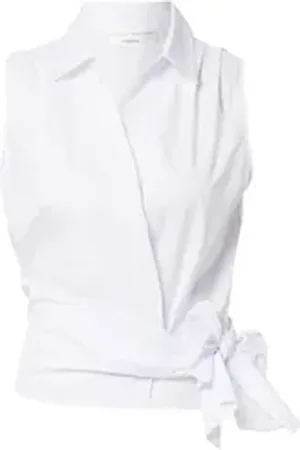 Guido Maria Kretschmer Collection Shirttop Evita (1-tlg) Wickel-Design weiß 36