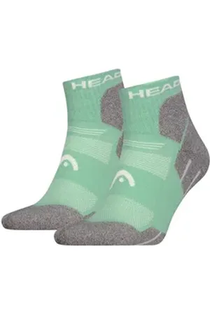 Head Kurzsocken HIKING ALL CLIMATES QUARTER 2P (2-Paar, 2 Paar) mit Logostickerei grün 43-46