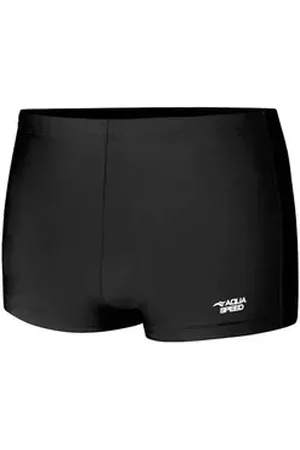 Aquaspeed Badehose Aquashorts NIKO – Klassische & Langlebige Herren-Badehose (Einzelne Schwimmhosen) Badehose für Herren Schwimmhose I Chlorresistent UV-Schutz schwarz 5XL