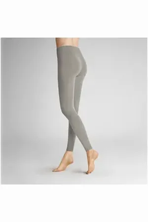 Hudson Strickstrumpfleggings Seamless 90 DEN (1 St) Leggings in perfekter blickdichter Optik grau S-M