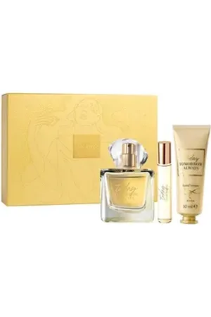 Avon Eau de Parfum TTA TODAY 50 ml, Taschenspray, Handcreme, Box, Geschenkset, 3-tlg., Luxuriöse Handpflege, Noten Neroli, Schmetterlingsblüte, Seidenmoschus goldfarben