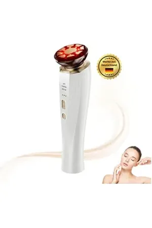 Bennett Winch Gesichtsmassagegerät Beauty Lifting Flair 3-in-1 Premium Anti-Aging, mit Mikrostrom & Rotlichttherapie, Lift, Tighten & Infuse weiß