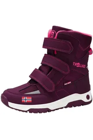 TROLLKIDS Lofoten Winter Klettstiefel wasserdicht rot 40 EU