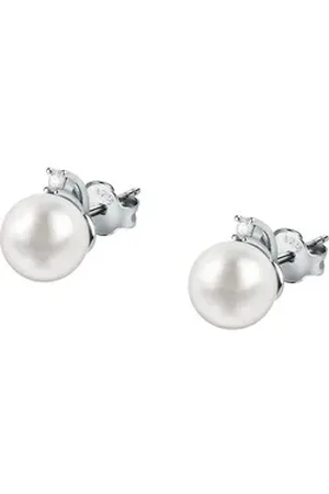 FAVS Paar Ohrstecker Damen-Ohrstecker 925er Silber Süßwasserperle silberfarben