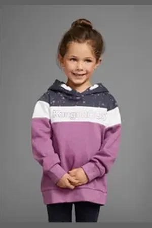 KangaROOS Kapuzensweatshirt Colorblocking, für kleine Mädchen lila 104/110