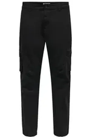 Only & Sons Cargohose ONSCAM PAW CARGO CUFF CANWAS 0207 PANT schwarz 29