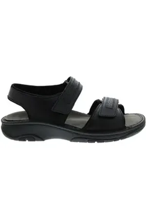 Berkemann Fabian, Sandale, schwarz, Glattleder, Wechselfußbett, Weite Sandale schwarz 40 2/3 EU