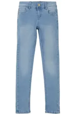 NAME IT Skinny-fit-Jeans NKFPOLLY DNMTASIS PANT blau 164