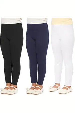Merry Style Leggings Mädchen Lange Hose MS10-225 (1-tlg) aus Baumwolle bunt|schwarz 146