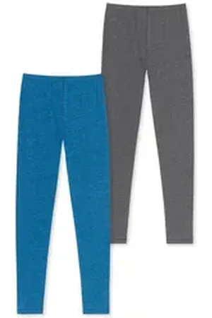Schiesser Lange Unterhose Active (2-St) long john unterwäsche blau|bunt|grau 176