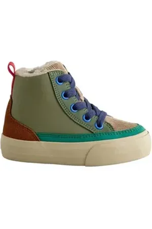 Next Hi-Top-Schnürstiefel mit Reißverschluss Schnürstiefelette (1-tlg) grün 23 EU